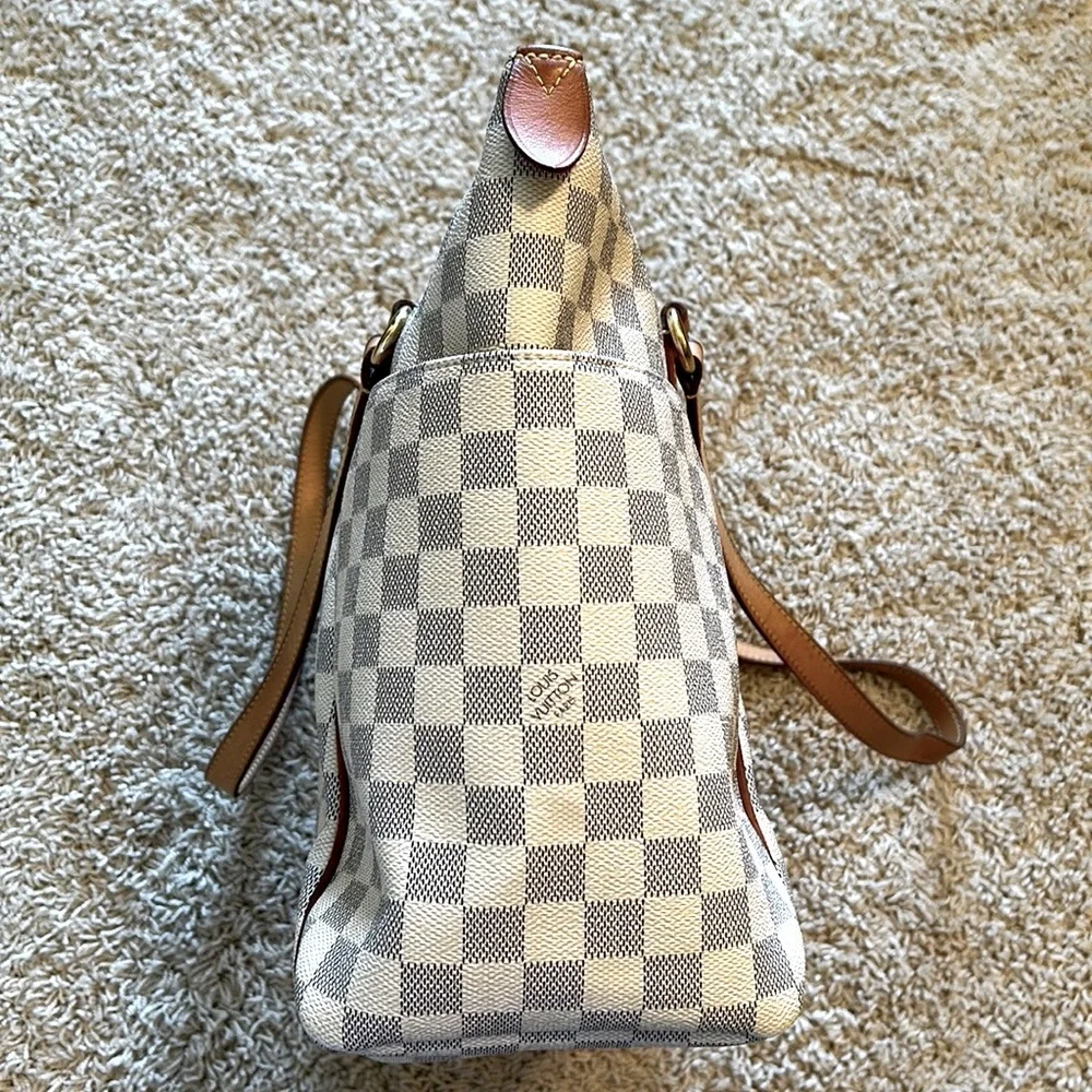 SOLD Bundle Louis Vuitton Damier Azur Totally MM Tote Bag & Matching Wallet - Picture 3 of 16